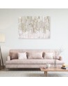 Canvas prints for living room - Scandinavian minimalist abstraction in beige | FEEBY
