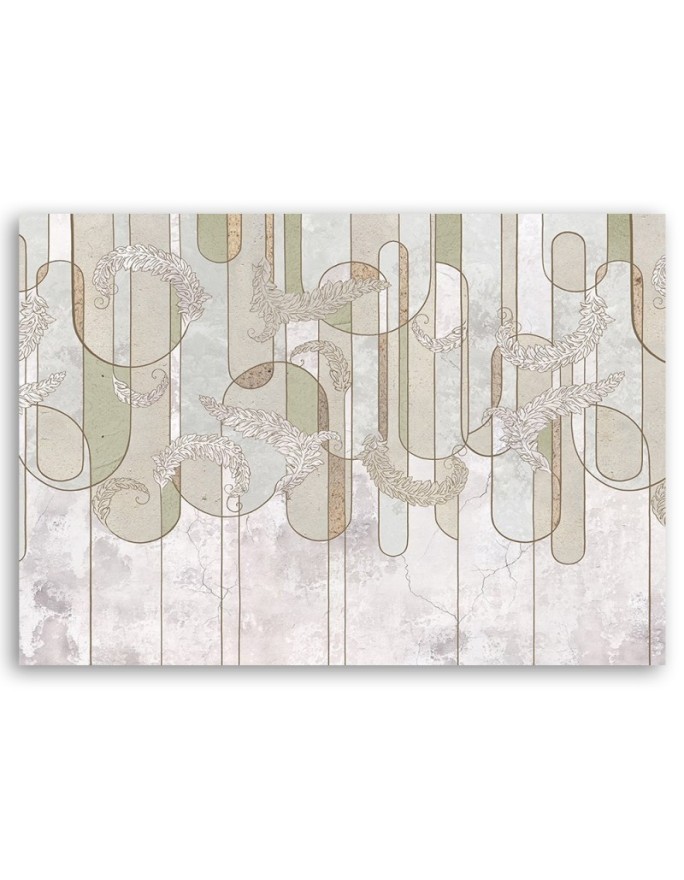 Canvas prints for living room - Scandinavian minimalist abstraction in beige | FEEBY