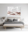 Boho style Canvas painting for the living room - Birds over the mountains | FEEBY