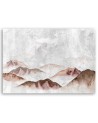 Boho style Canvas painting for the living room - Birds over the mountains | FEEBY
