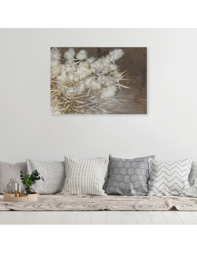 Decorative Canvas painting for living room - Reed grass boho | FEEBY