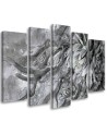 Large modern canvas painting - Queen of the night flower | FEEBY