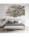 5 part modern painting - Irises flowers in the wind | FEEBY