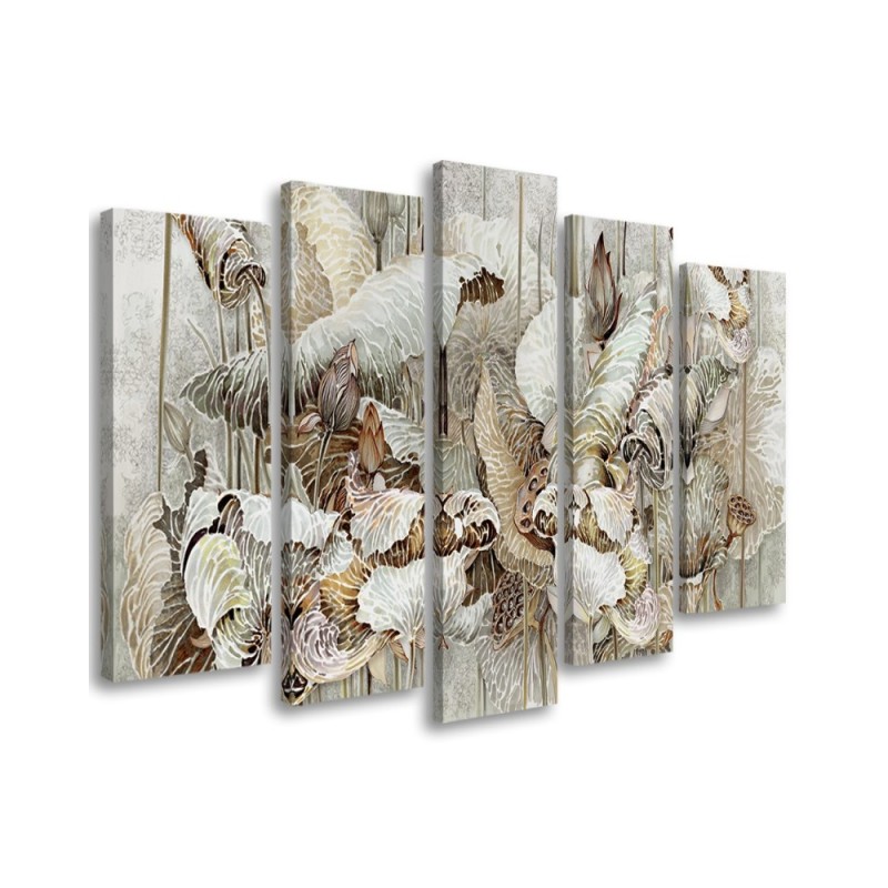 Boho style painting for living room - Lotus Blossom| FEEBY