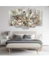 Boho style painting for living room - Lotus Blossom| FEEBY