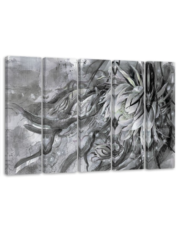 Multipart painting for the room - Flower of the queen of the night | FEEBY
