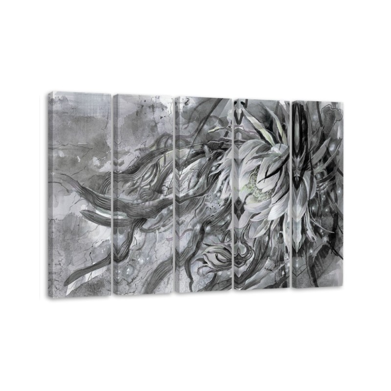 Multipart painting for the room - Flower of the queen of the night | FEEBY