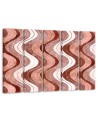 Boho style painting for wall - Vertical wavy lines | FEEBY