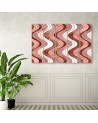 Boho style painting for wall - Vertical wavy lines | FEEBY