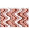 Boho style painting for wall - Vertical wavy lines | FEEBY