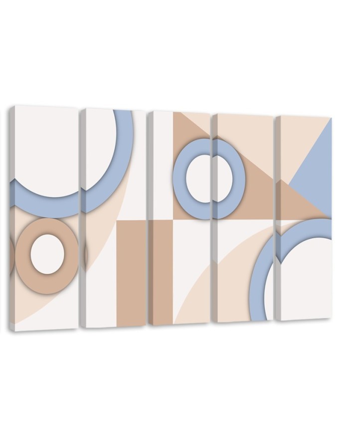 Modern painting - Geometric shapes abstract | FEEBY