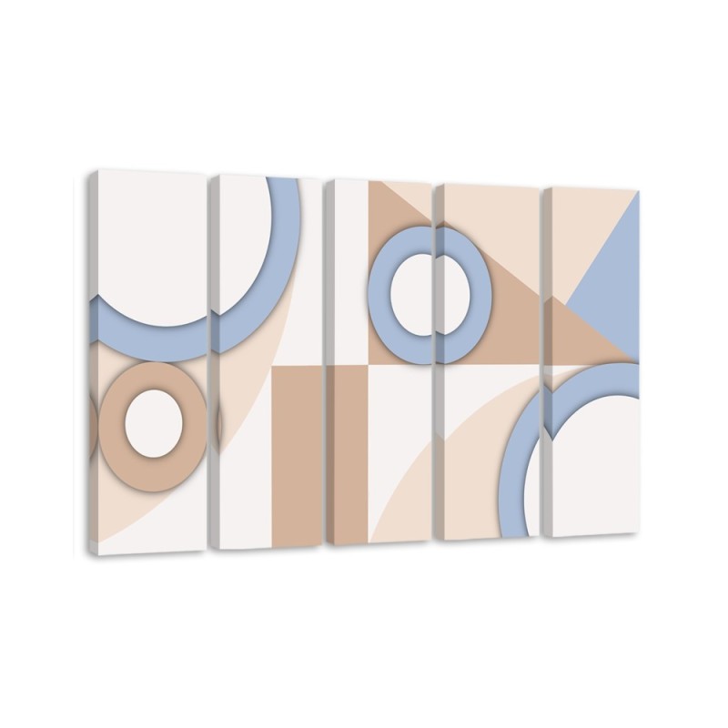 Modern painting - Geometric shapes abstract | FEEBY