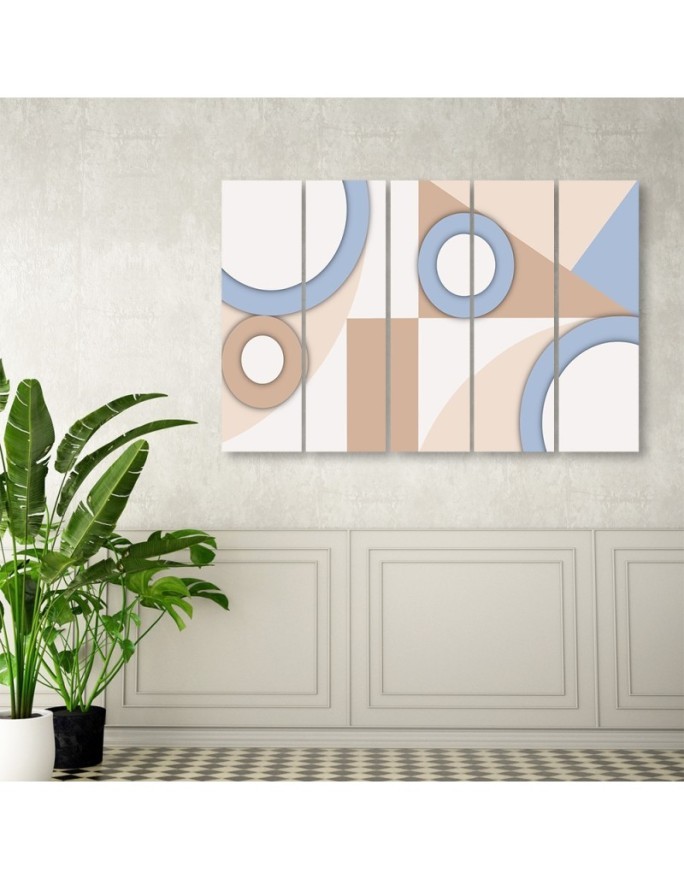 Modern painting - Geometric shapes abstract | FEEBY