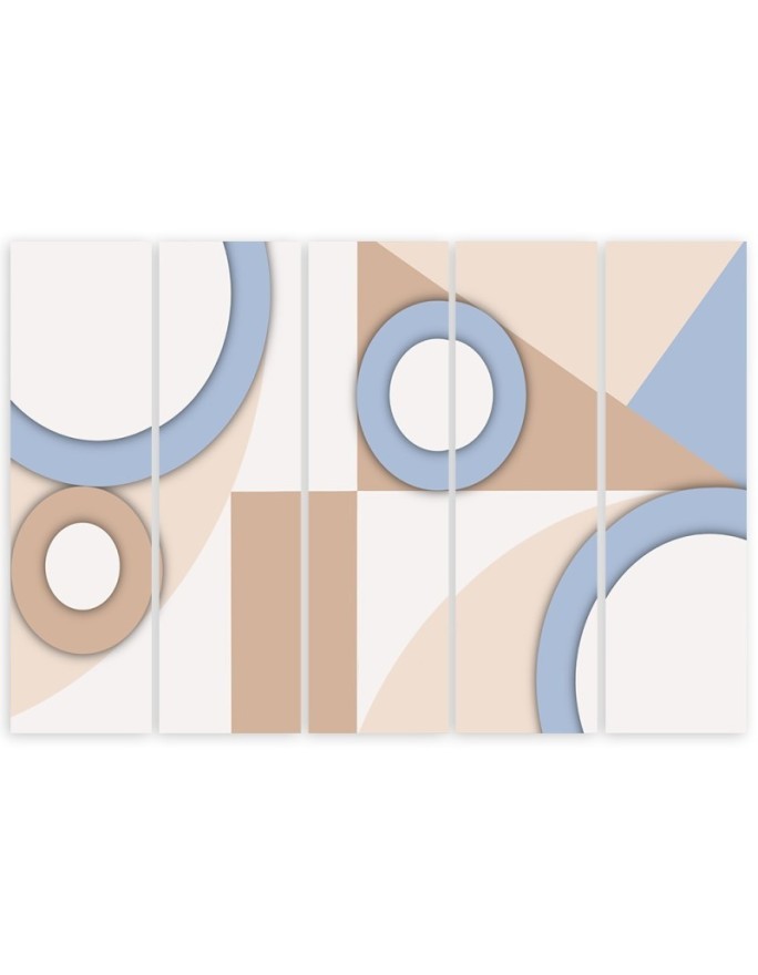 Modern painting - Geometric shapes abstract | FEEBY