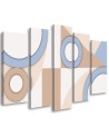 Painting for children modern - Geometric shapes abstract | FEEBY