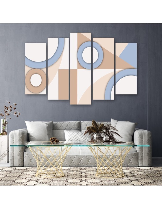 Painting for children modern - Geometric shapes abstract | FEEBY