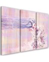 Triptych painting for living room, bedroom - Woman with long hair | FEEBY