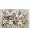 Boho paintings for bedroom - Flowers of the sacred lotus | FEEBY