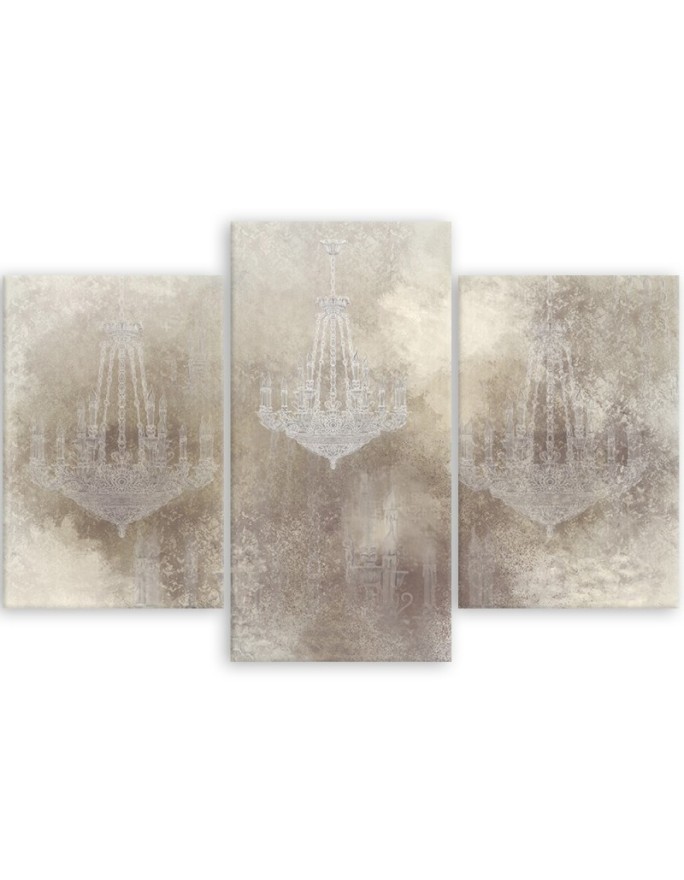 Modern painting retro style - Chandeliers | FEEBY