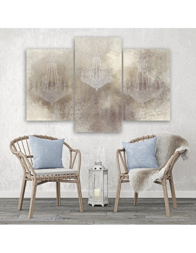Modern painting retro style - Chandeliers | FEEBY