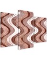 Large boho Canvas painting for living room - Vertical wavy lines | FEEBY