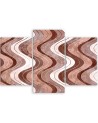 Large boho Canvas painting for living room - Vertical wavy lines | FEEBY