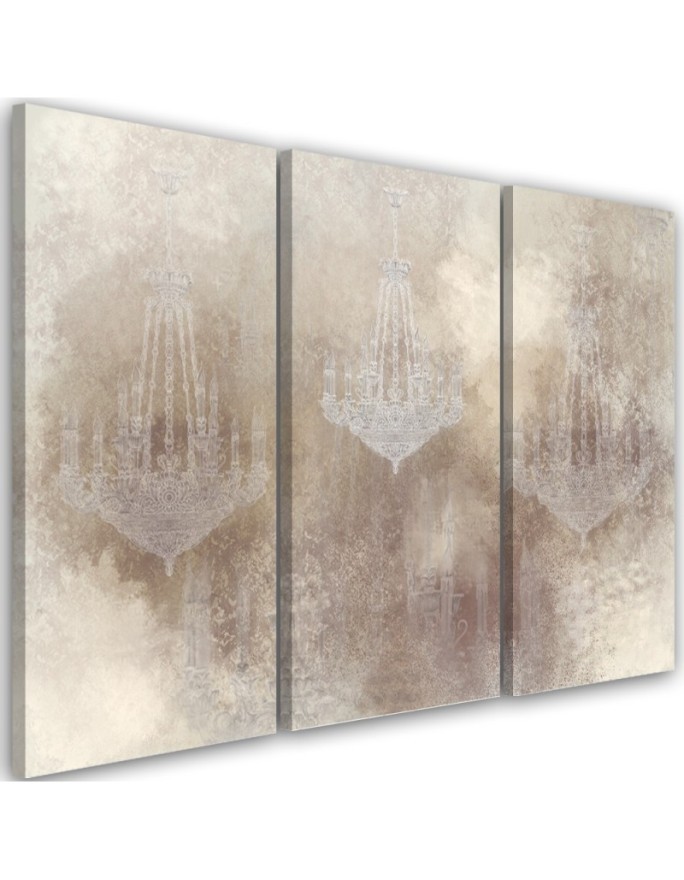 Vintage style painting for wall - Chandeliers | FEEBY