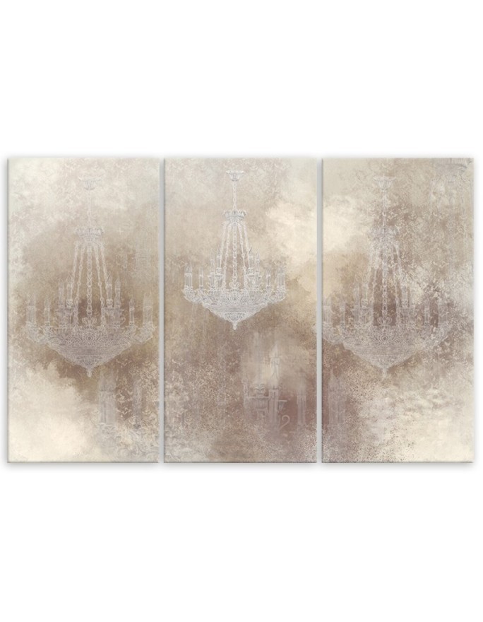 Vintage style painting for wall - Chandeliers | FEEBY