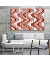 Canvas print printed on canvas - Vertical wavy lines | FEEBY