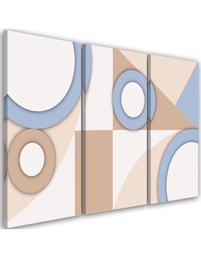Painting Canvas for children's room - Geometric shapes abstract boho | FEEBY