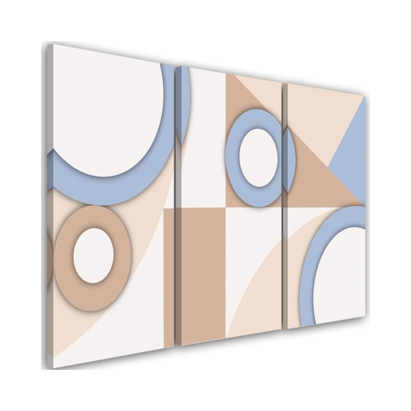 Painting Canvas for children's room - Geometric shapes abstract boho | FEEBY