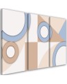 Painting Canvas for children's room - Geometric shapes abstract boho | FEEBY