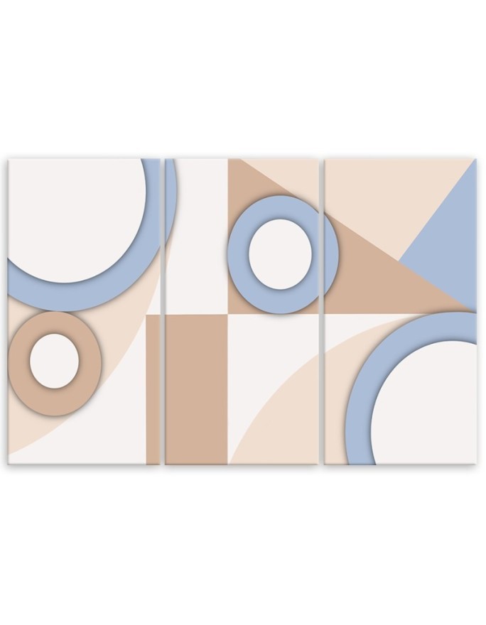 Painting Canvas for children's room - Geometric shapes abstract boho | FEEBY