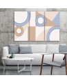 Painting Canvas for children's room - Geometric shapes abstract boho | FEEBY