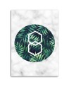 Modern painting for dining room - Fern leaf marble | FEEBY
