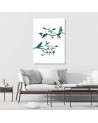 Decorative painting on canvas - Birds on branches | FEEBY