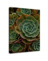 Canvas prints for dining room on canvas - Succulent flower | FEEBY