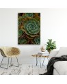 Canvas prints for dining room on canvas - Succulent flower | FEEBY