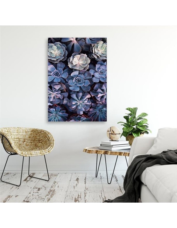 Elegant canvas painting - Succulent flower nature | FEEBY