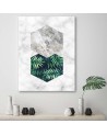 Canvas prints for wall - Fern leaf marble | FEEBY