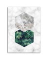 Canvas prints for wall - Fern leaf marble | FEEBY