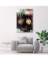 Wall art painting for room - Snail and plants | FEEBY