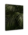 Canvas painting for living room, dining room - Green palm leaves | FEEBY