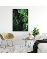 Monstera leaves - modern Canvas painting for living room for wall | FEEBY