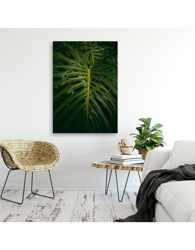Canvas painting for room - Exotic leaf | FEEBY