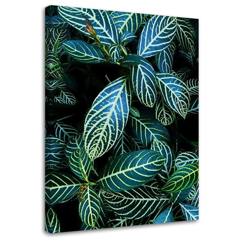 Canvas painting for dining room, kitchen - Tropical leaves | FEEBY