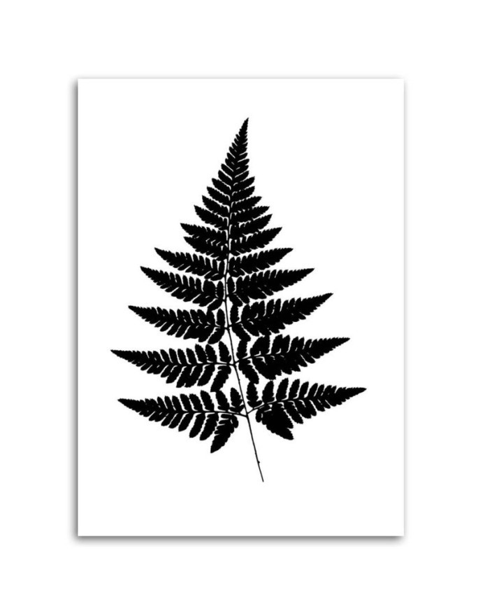 Canvas prints for living room wall - Fern leaf | FEEBY