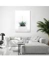 Modern painting for living room - Cactus plant in a pot | FEEBY