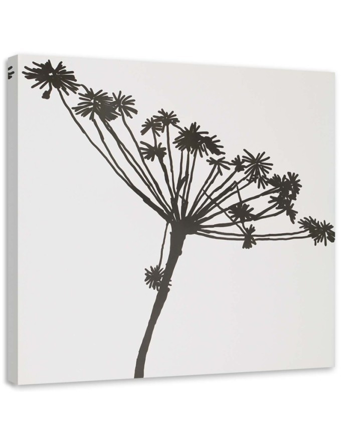 Wall Art painting for kitchen - Black shadow of Cyperus | FEEBY