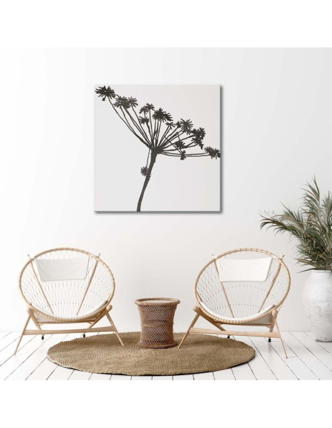 Wall Art painting for kitchen - Black shadow of Cyperus | FEEBY